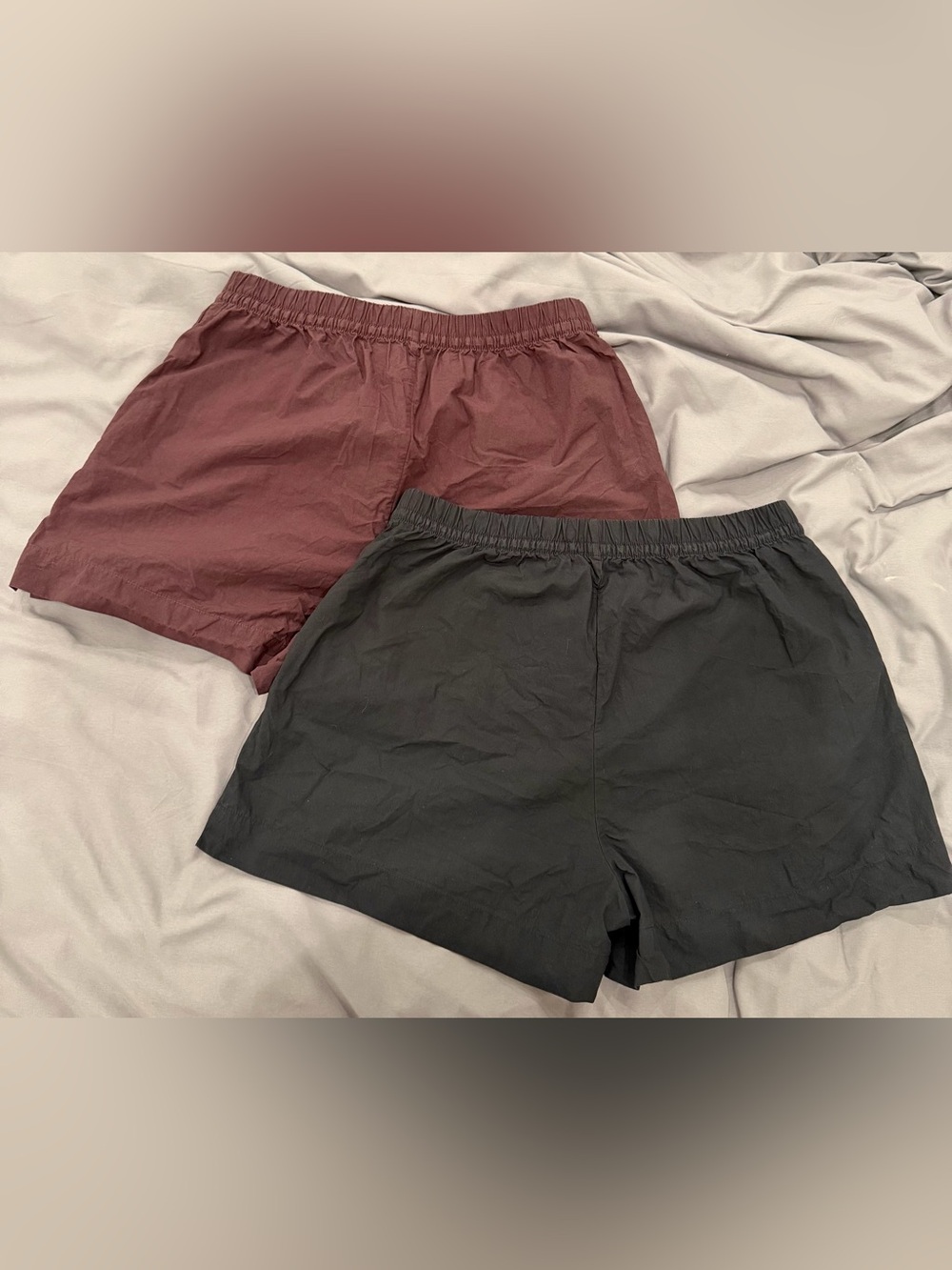 Arket H&M Women Black & Brown Cotton Pull On Shorts (Lot 2) Small - Picture 5 of 5